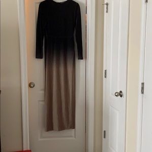 Lightweight velour evening dress